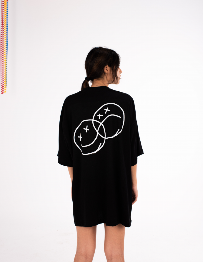 Faces Black T-shirt 2