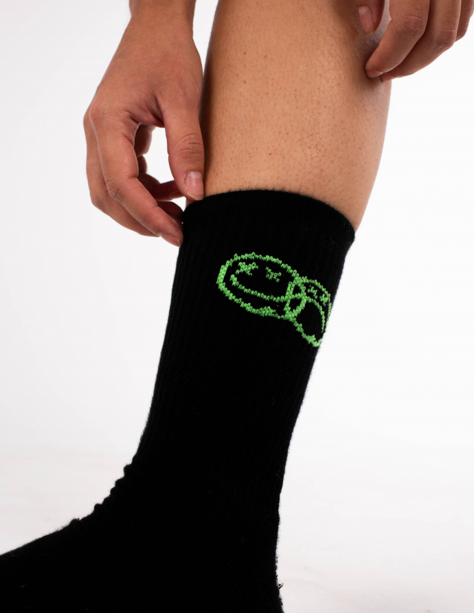 Faces Black Socks
