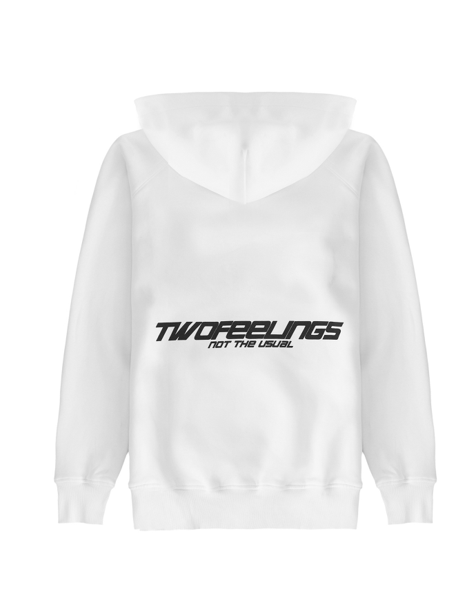Not the usual White Hoodie