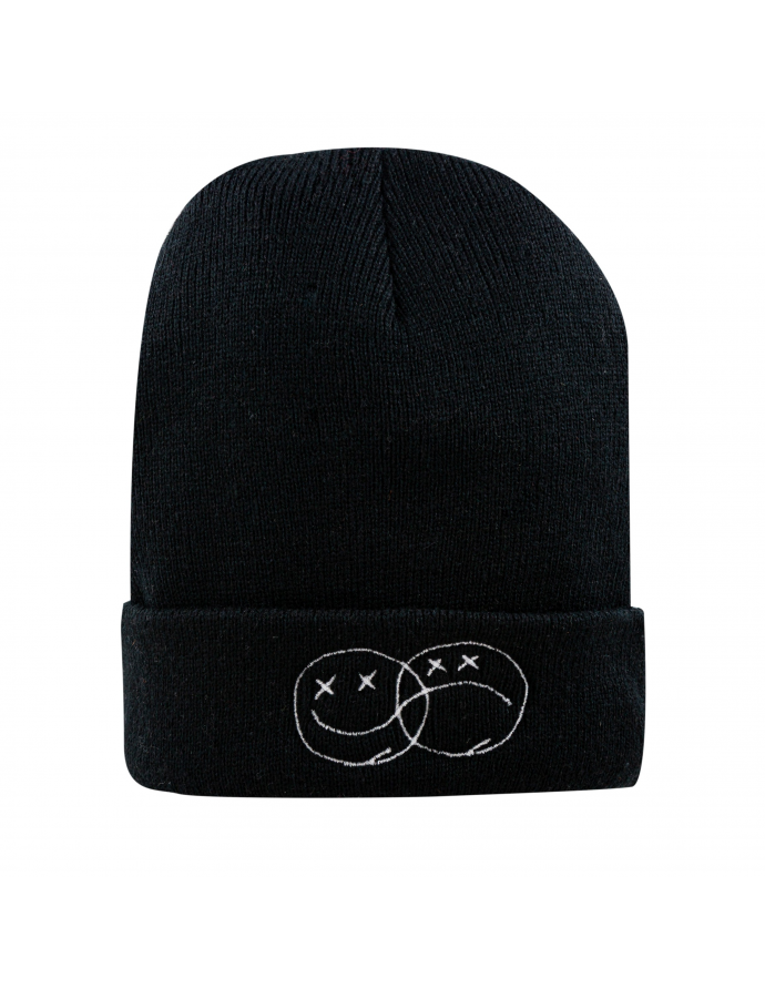 Faces Beanie Black 2